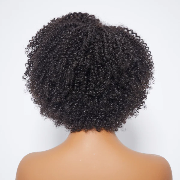 Load image into Gallery viewer, 4C Edges | Glueless Jerry Curly 5x5 Closure Lace Short Wig 100% Human Hair
