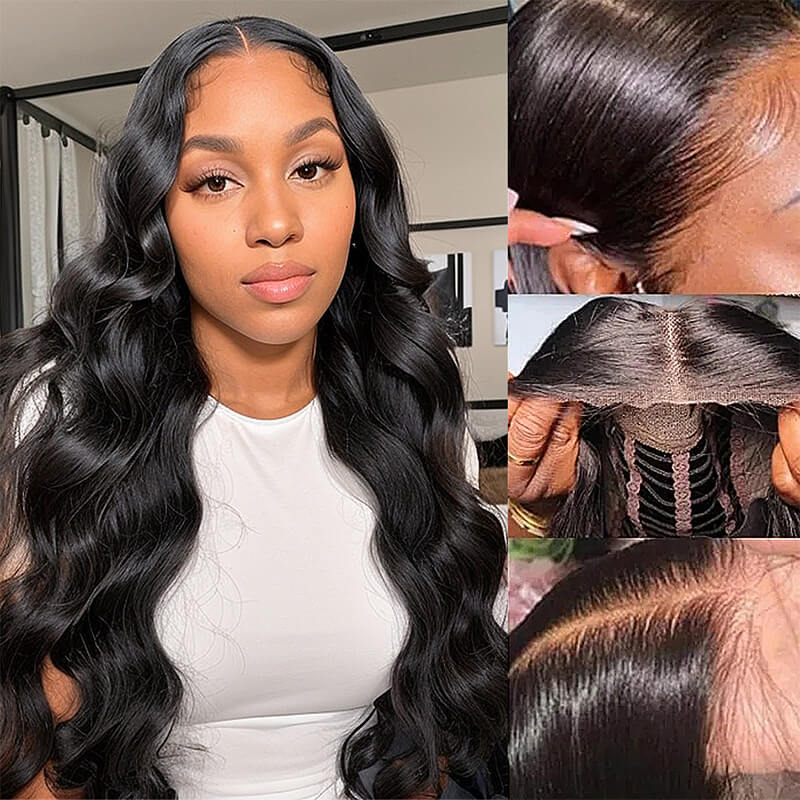 5x5 Lace Body Wave Wig Breathable Cap Human Hair One-Step-Install Air Wig