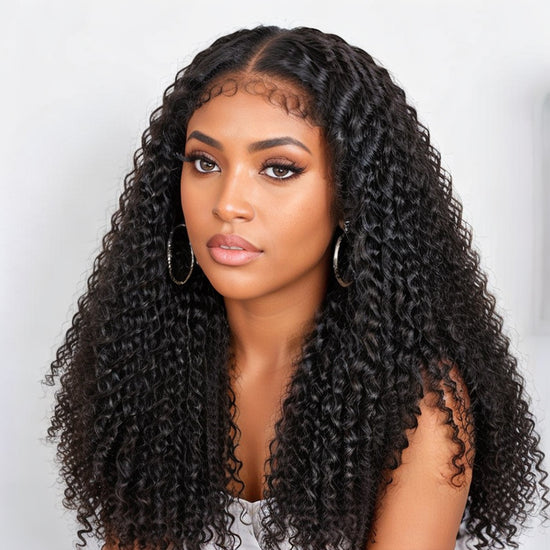 Realistic 3C Edges 13x4 HD Lace Frontal Water Wave Baby Hair Sweet Curly Human Hair Wig