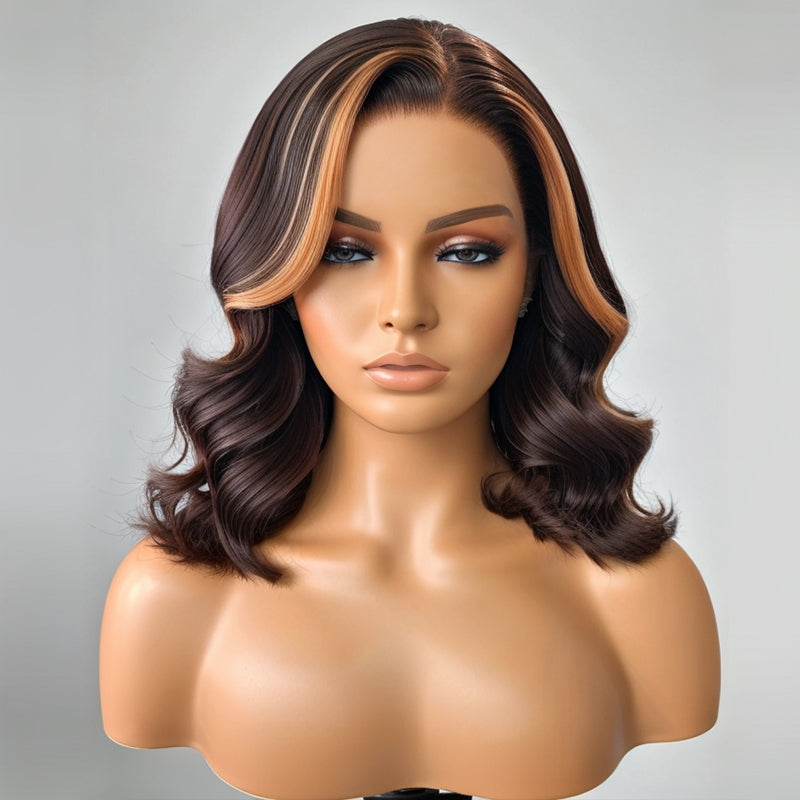 Load image into Gallery viewer, Blonde Highlight Body Wave Lace Frontal Wig
