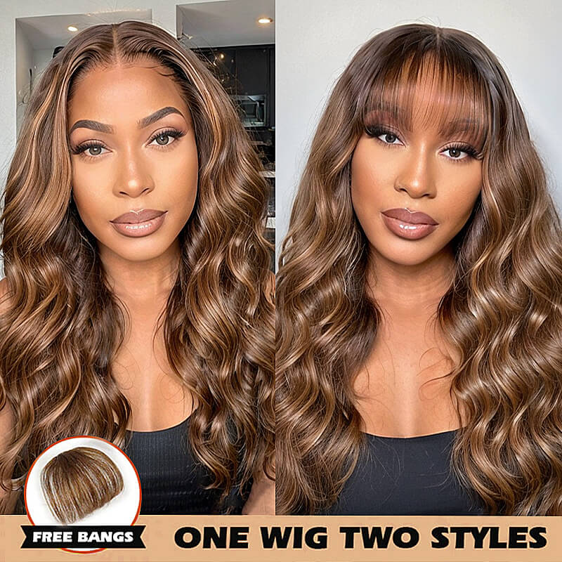 LinktoHair Highlight 13x4 Lace Frontal Body Wave Human Hair Wig