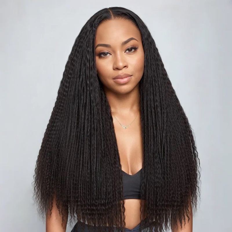 LINKTOHAIR TWIST | Dreadlock Style 5x5 Closure Lace Glueless Wig Mid Part 100% Human Hair Wig