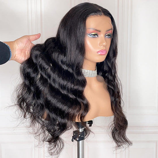 LinktoHair Glueless 5x5 Closure HD Lace Body Wave Wig with Secure 3D Dome Cap