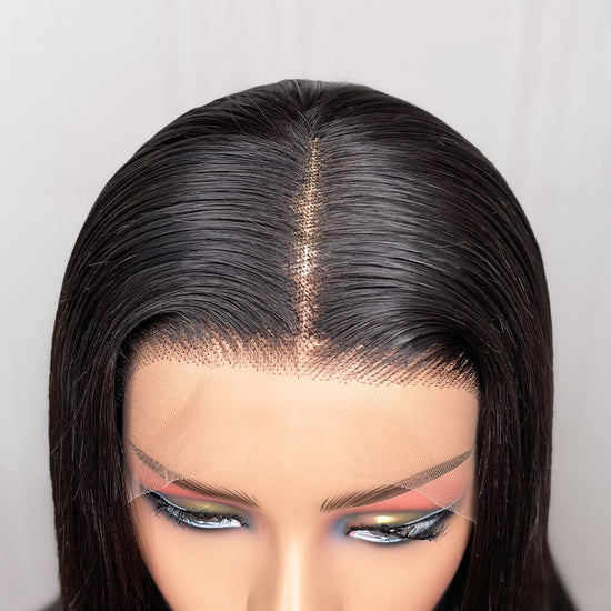 LinktoHair Glueless 5x5 Closure HD Lace Straight Wig with Secure 3D Dome Cap