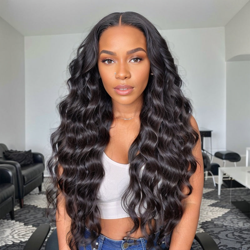 LinktoHair Body Wave Natural Color 13x4 HD Lace Front Wig 100% Human Hair