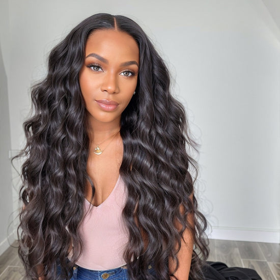 LinktoHair Body Wave Natural Color 13x4 HD Lace Front Wig 100% Human Hair