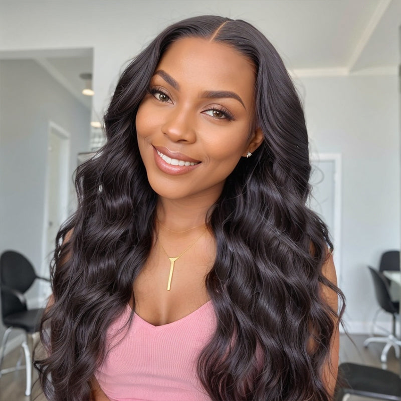 LinktoHair Body Wave Natural Color 13x4 HD Lace Front Wig 100% Human Hair