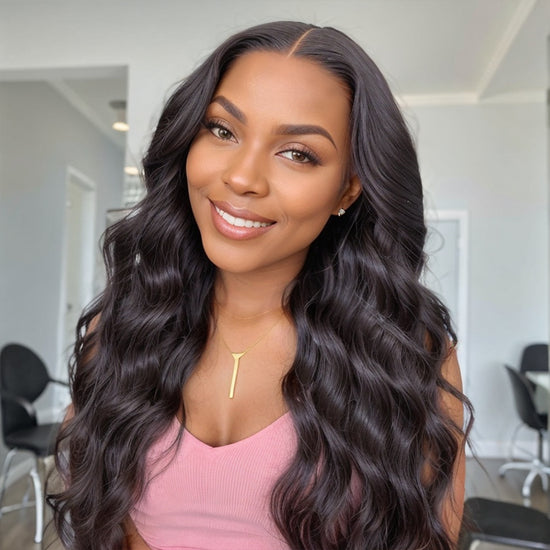 LinktoHair Body Wave Natural Color 13x4 HD Lace Front Wig 100% Human Hair