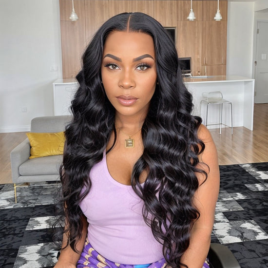 LinktoHair Body Wave Natural Color 13x4 HD Lace Front Wig 100% Human Hair
