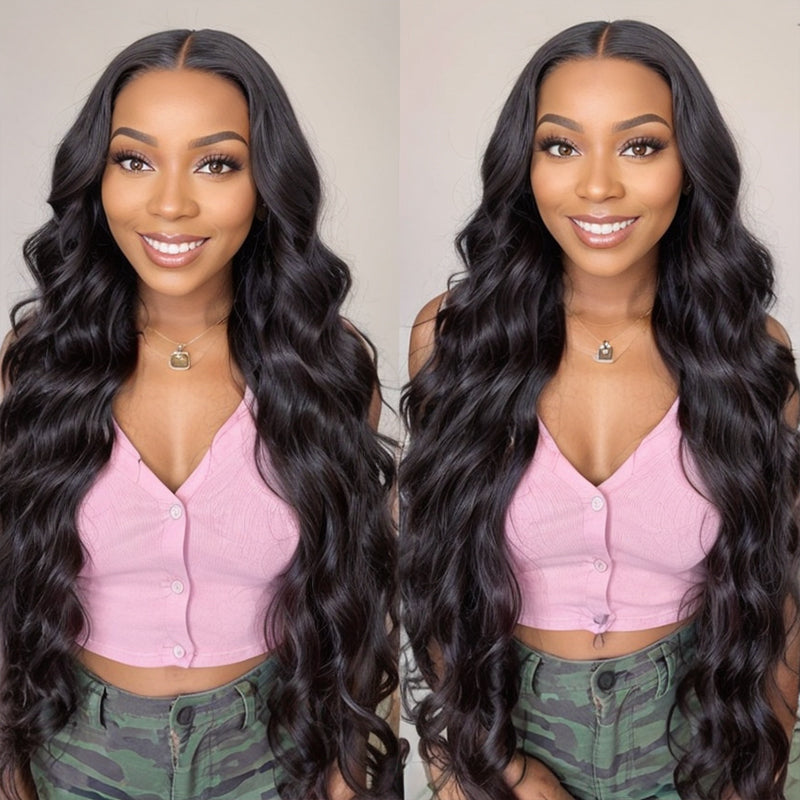 LinktoHair Body Wave Natural Color 13x4 HD Lace Front Wig 100% Human Hair