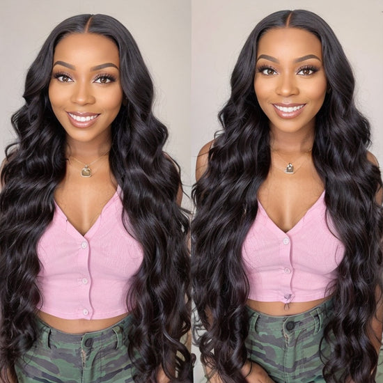 LinktoHair Body Wave Natural Color 13x4 HD Lace Front Wig 100% Human Hair