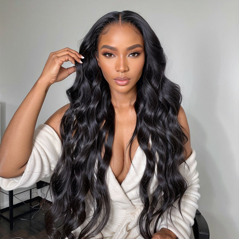 LinktoHair Body Wave Natural Color 13x4 HD Lace Front Wig 100% Human Hair