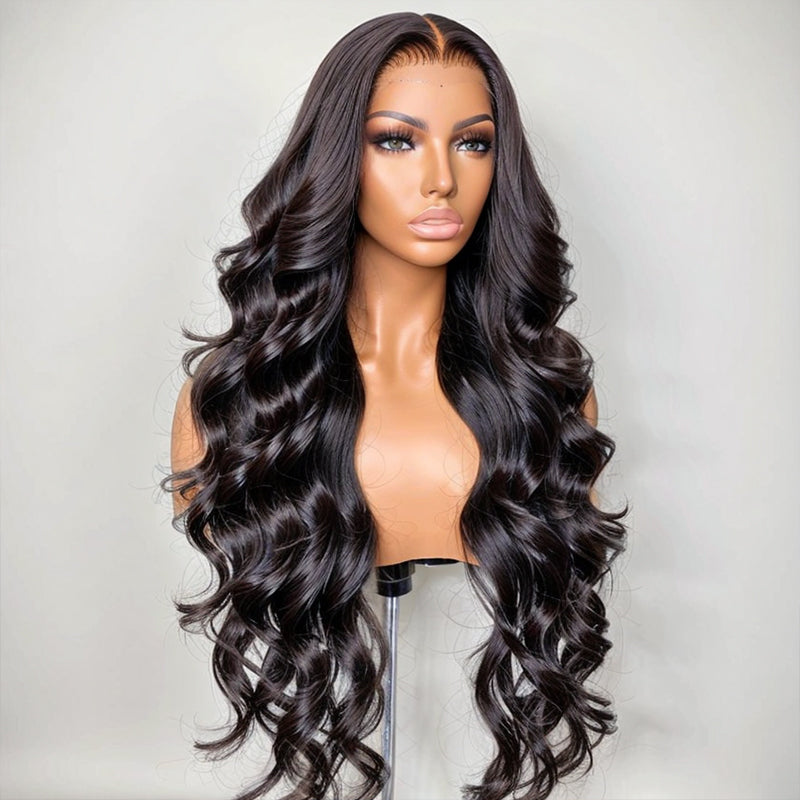 LinktoHair Body Wave Natural Color 13x4 HD Lace Front Wig 100% Human Hair