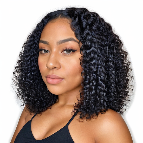 Load image into Gallery viewer, LinktoHair Glueless Curly 5x5 Closure Lace Bob Wig 100% Human Hair | Trendy Short Cut
