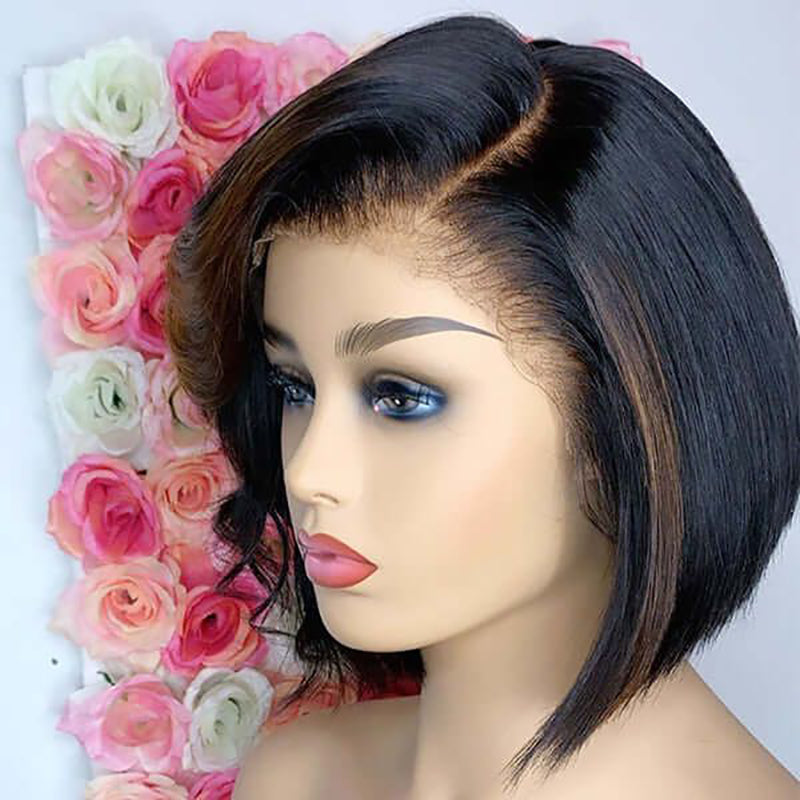 LinktoHair Highlight Honey Blonde Bob Body Wave Wig Human Hair Wig