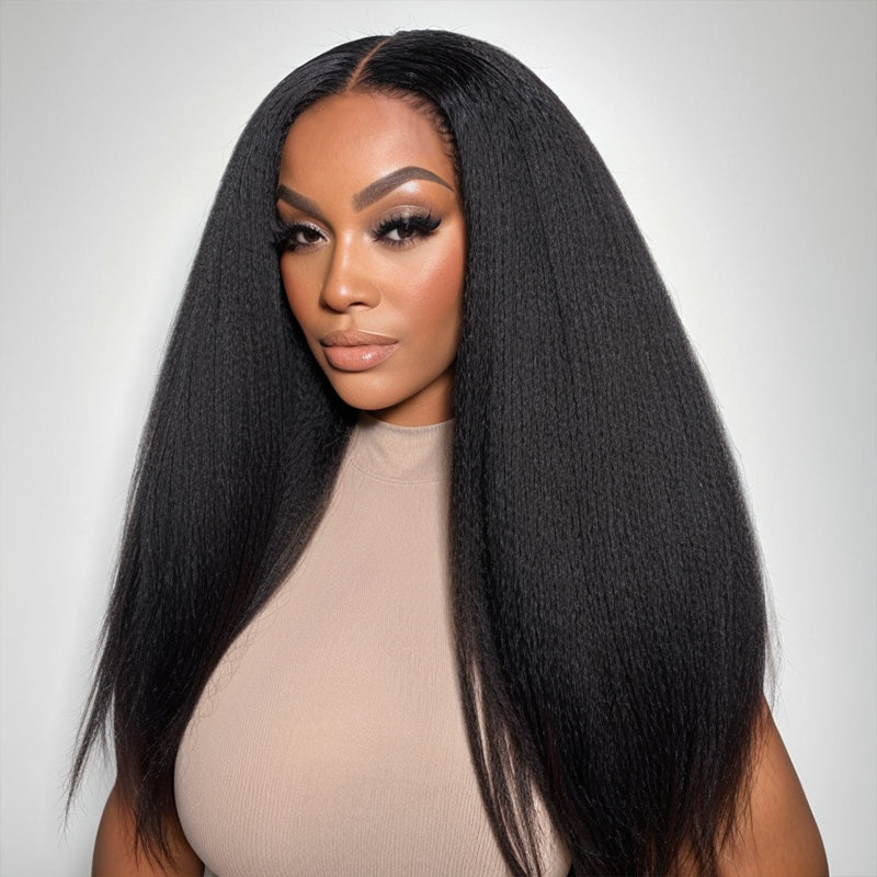 LinktoHair Hyperrealism 5X5 HD Lace Frontal Kinky Straight Human Hair Wig