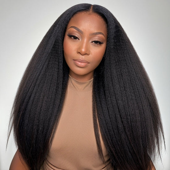 LinktoHair Hyperrealism 5X5 HD Lace Frontal Kinky Straight Human Hair Wig