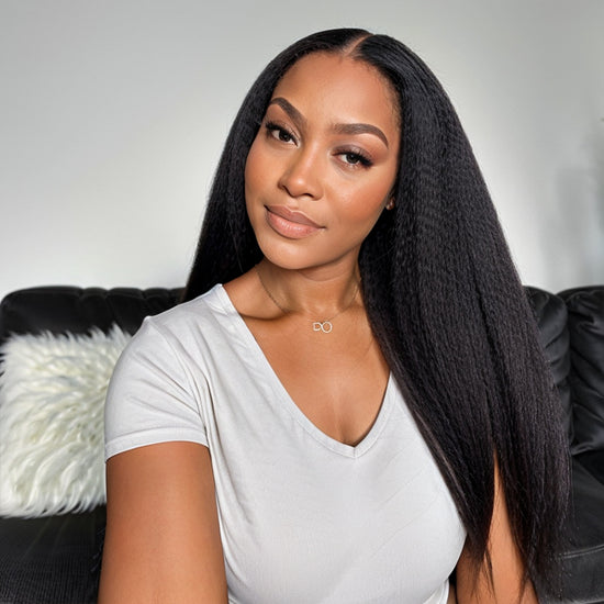 LinktoHair Hyperrealism 5X5 HD Lace Frontal Kinky Straight Human Hair Wig