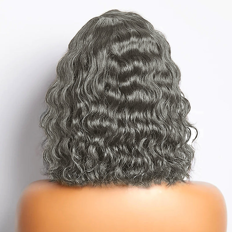 Trendy Style & Color | Salt And Pepper Loose wave 5x5 HD Lace Closure  100% Human Hair Wig
