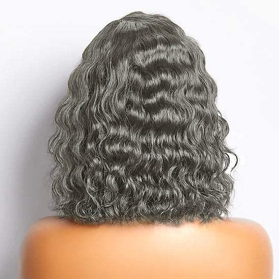 Salt & Pepper Loose Wave 5x5 Closure Lace Wig Human Hair