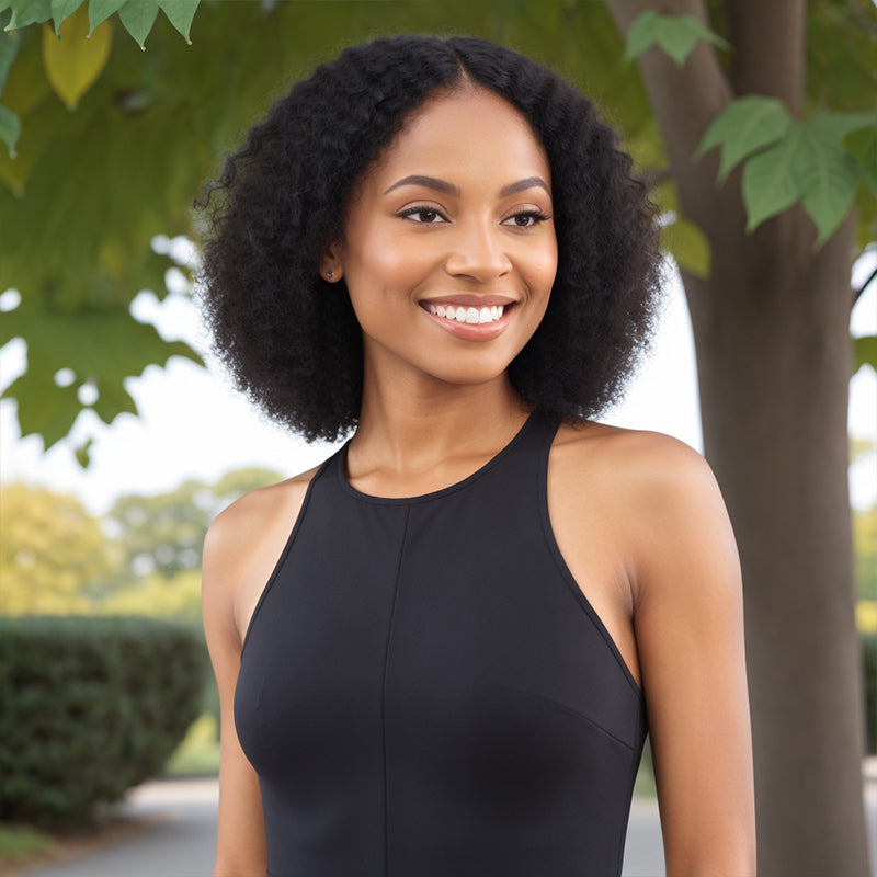 WET & WAVY Salt And Pepper & Natural Hair Glueless 5x5 Closure Lace Wig Human Hair Wigs