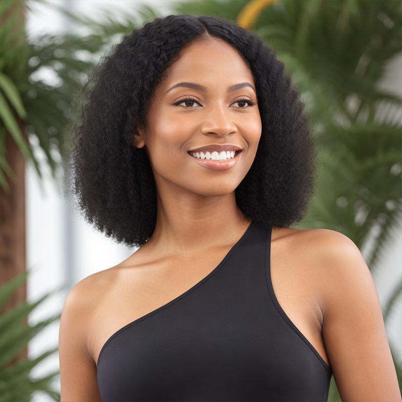 WET & WAVY Salt And Pepper & Natural Hair Glueless 5x5 Closure Lace Wig Human Hair Wigs