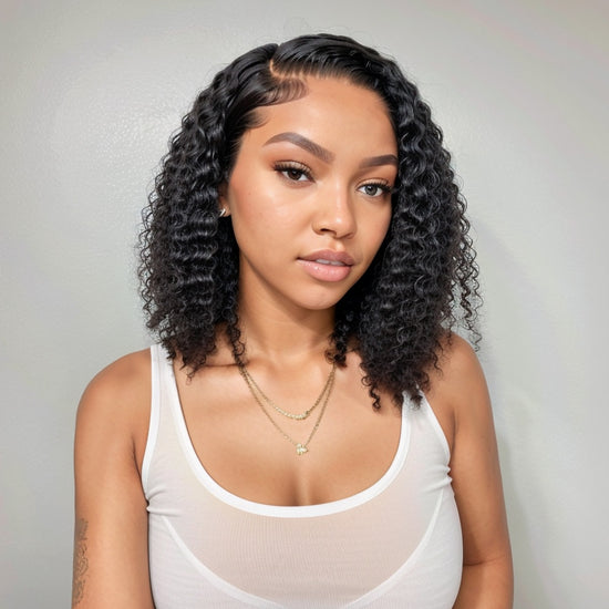 Put On & Go 5x5 Lace Closure Glueless Bob Curly Wig with 3D Dome Cap Beginner Friendly
