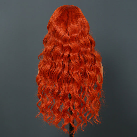Put On & Go |  Glueless 5x5 Closure Lace Orange Ginger Color Body Wave Human Hair Wig