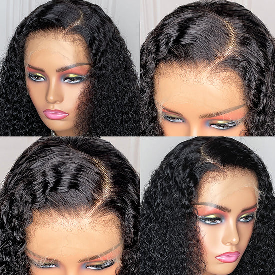 Realistic 4C Edges 13x4 HD Lace Frontal Kinky Curly Wig