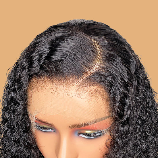 Load image into Gallery viewer, Realistic 4C Edges 13x4 HD Lace Frontal Kinky Curly Wig
