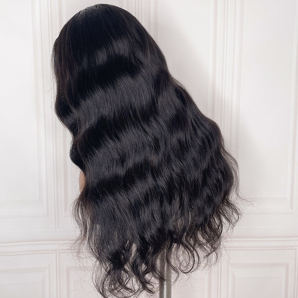 Natural Baby Hair Edges 13x4 Undetectable Lace Body Wave Human Hair Wig